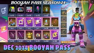 December Booyah Pass Free Fire 2024 - Giddy Runaway Booyah Pass season 24 - Next Booyah Pass FF