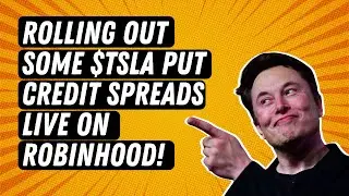 Rolling out some $TSLA put credit spreads live on Robinhood!