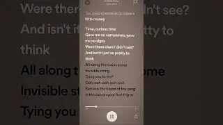 invisible string -sped up 