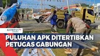 Alat Peraga Kampanye Yang Langgar Aturan Ditertibkan di Sorong
