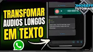 Como TRANSFORMAR ÁUDIOS LONGOS EM TEXTO usando o WHATSAPP!!