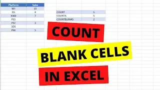 How to count blank cells in excel | Excel Formulas