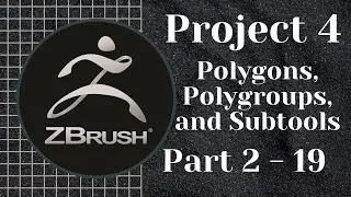 ZBrush | Full Training Course | Project 4 - Lesson 2/19 | Grid Settings with skull head