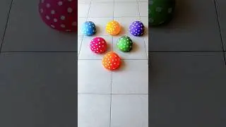Mixing Color With Popping Balloons Reverse Video Asmr