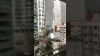 Ciclone bomba atinge a região sul do Brasil.