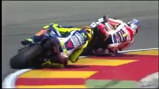 What a batlle Dani Pedrosa vs Valentino Rossi (duel maut)