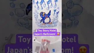 Toy Story Hotel Bathroom in Japan! How cool is this Tokyo Disneyland Hotel?!