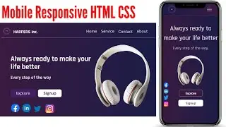 How to make responsive website  using HTML CSS || very simple and step by step || DevtutorialBD