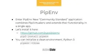 Installing & Using Pipenv Demo