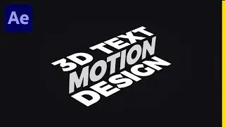 How to create a 3D Title Animation - After Effects Tutorial | Rescan