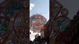 Zócalo CDMX adornado 15 septiembre viva México.