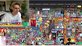 The End Of R/Place - All Streamers LIVE Reactions - xQcOW, HasanAbi, Mizkif