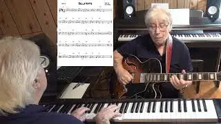 Bella Notte - Jazz guitar & piano cover ( Peggy Lee & Sonny Burke )