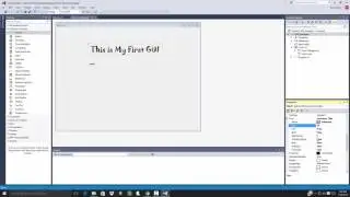 C# Programming - Visual Studio Interface - GUI Creation