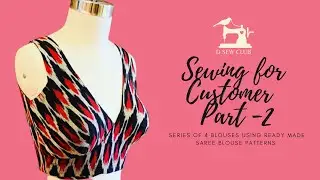 SB20- Sewing Saree blouse for customer part -2