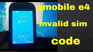 Qmobile e4 invalid sim solution