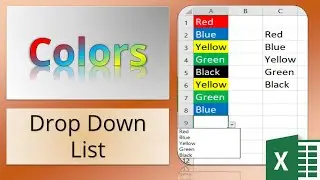 How To Add Color into Drop Down List In Excel