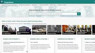 Intro to Legal Research 2023: Navigating ProQuest Congressional