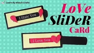 Make awesome Love Slider Card at Home | Learn By Watch