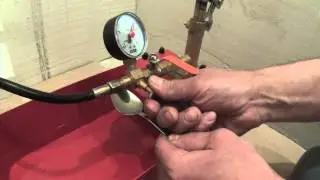 2015 г. Испытание водопровода давлением
