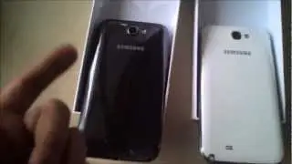Samsung Galaxy Note II - Marble White and Titanium Grey