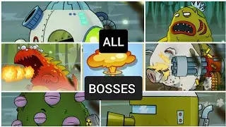 Swamp Attack - All Bosses Defeated  | All Bosses vs A-Bomb, Nuclear Bomb