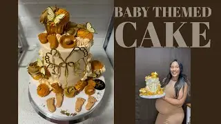 Baby Themed Cake Design #cake #cakedecorating #cakedesign #cakevideo #caketutorial