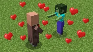 villager ❤️ zombie girl