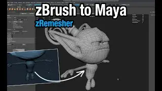 zBrush to Maya: Using zRemesher and goZ