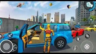 Amazing Police Rope Hero Games Part-2 | Rescue City Rope Hero Android GamePlay | By Game Crazy