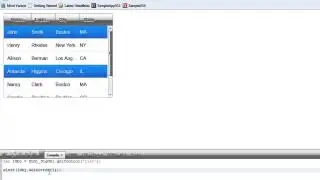 AA Getting Data from the Selected Row in a List and Finding Out the Row Number of the Selected Row