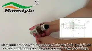 20Khz 30mm Customized Ultrasonic Transducer With 6 Ceramic Rings For Welding Machine