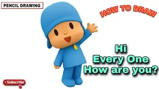 How to draw Pocoyo | Draw Pocoyo | Pocoyo
