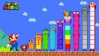 Finish the pattern? Mario vs The Giant Number 1-10 Mix Maze Level Up | Game Animation