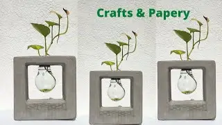 How to make  DIY Modern Flower pot using light bulb | DIY Flower planter / Decor