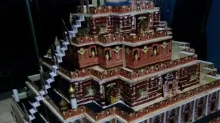.Replika masjid agung candi  cahaya tasbih, di demak