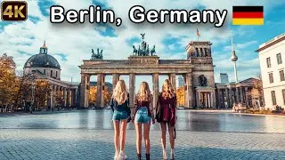 Berlin Germany 4k - Walking Through Berlin's Most STUNNING Historic Sites 2025
