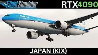MSFS | PMDG 777-300ER - Osaka Kansai Intl Airport Landing Approach In 4K Ultra