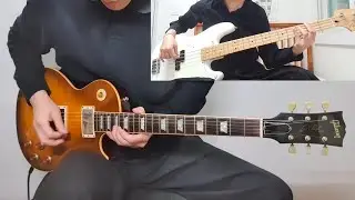 Led Zeppelin - Ten Years Gone, Guitar/Bass Cover by Taehan Lee. (feat. Yoon)