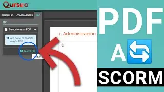 🛠️ Cómo crear un contenido SCORM importando un PDF 🗎 con Qurseo