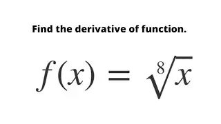 Calculus I: derivative 4