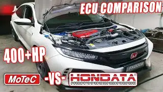 Honda FK8 Civic Type R ECU test! Motec M142 vs Hondata FlashPro vs Stock dyno