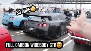 This Widebody Nissan GTR is COMPLETELY CARBON FIBER? Pagani Huayra take over and original GT40