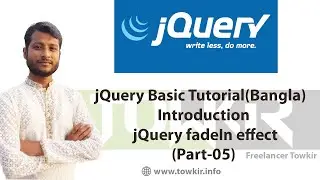 jQuery Basic Tutorial (Bangla) | jQuery fadeIn effect (Part-05)