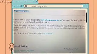 How to FIX Instagram Business Account 2021 ‘your account has been disabled for violating our terms’