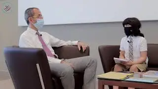 A student interviews Reem Office about Ras Al Khaimah Energy Efficiency & Renewables Strategy 2040