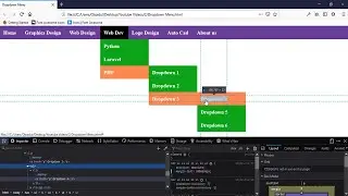 How to Create Drop down Menu html css || Sub menu using html css