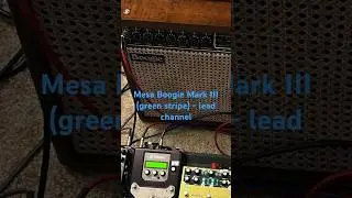 Mesa boogie Mark three lead channel green stripe #mesaboogie #boogiemarkiii #markiii
