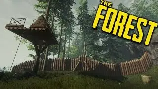 NEW DEFENSIVE WALLS & UPGRADED DEFENSE! The Forest! Funny Moments! #15!