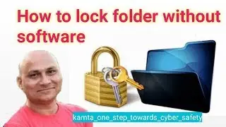 How to lock folder without software||Folder lock in Windows 10|Bina software ke folder lock kaise